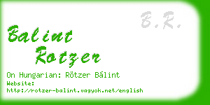 balint rotzer business card
